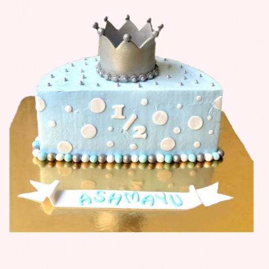 Amazon.com: 6 Months Birthday Cake Topper, Colorful Glitter 1/2 Birthday  Half Birthday Baby Shower Party Decor,Kid's Half Year Old Birthday Theme  Party Decoration : Grocery & Gourmet Food