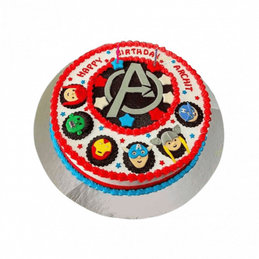 Marvel and DC Reveal Cake - Bay Tree Cakes