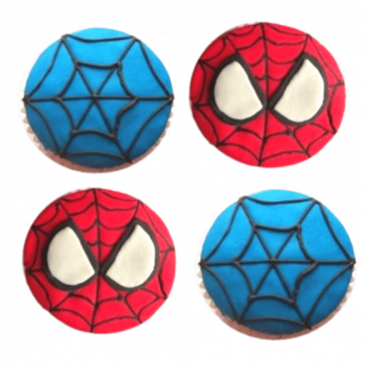 Spiderman Theme Cupcake 